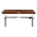 Artiss Standing Desk Motorised 120CM Rustic Brown - Image 3