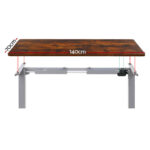 Artiss Standing Desk Motorised 140CM Rustic Brown - Image 3