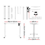 Artiss Standing Desk Motorised Sit Stand Desks White 120CM - Image 2