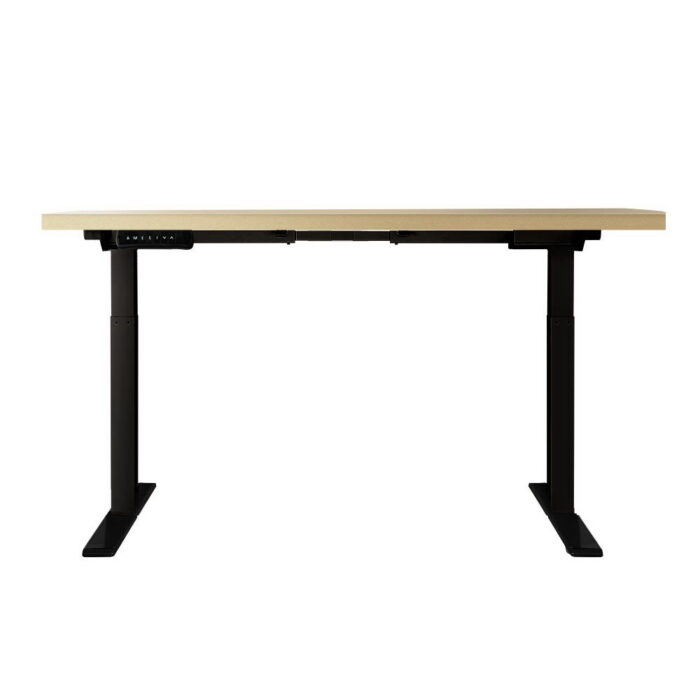 Artiss Standing Desk Motorised Dual Motor White Oak 120CM - Image 4