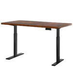 Artiss Motorised Adjustable Standing Desk Frame Rustic Brown 140CM