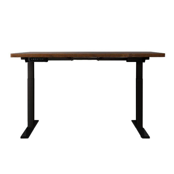 Artiss Motorised Adjustable Standing Desk Frame Rustic Brown 140CM - Image 4