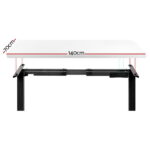Artiss Standing Desk Motorised Dual Motor White 140CM - Image 3