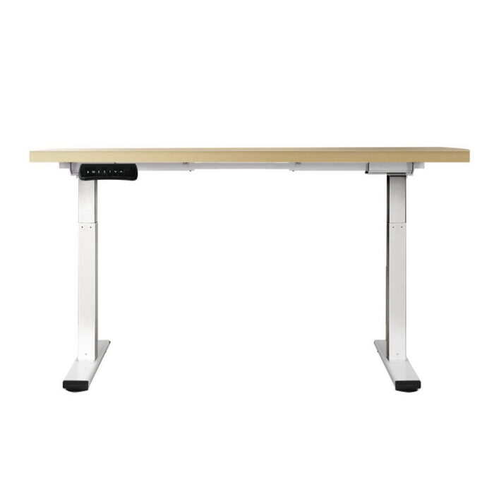 Artiss Standing Desk Motorised Dual Motor 140CM White Oak - Image 4