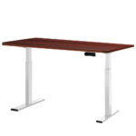 Artiss Motorised Adjustable Standing Desk Frame with Walnut Top