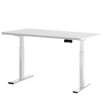 Artiss Motorised Adjustable Standing Desk Frame 140CM White