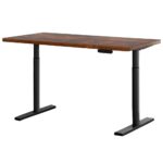 Artiss Motorised Adjustable Standing Desk Dual Motor Rustic Brown 140cm