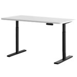 Artiss Motorised Adjustable Standing Desk Dual Motor White 120CM