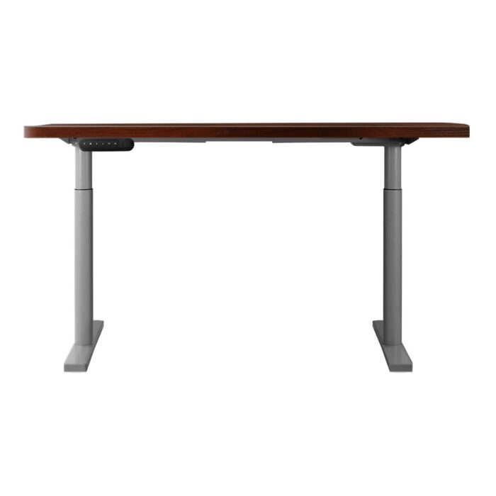Artiss Electric Standing Desk Motorised Adjustable Sit Stand Desks Grey Walnut - Image 4
