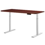 Artiss Motorised Adjustable Standing Desk Dual Motor 140CM Walnut