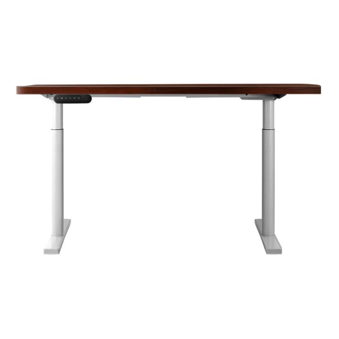 Artiss Motorised Adjustable Standing Desk Dual Motor 140CM Walnut - Image 4