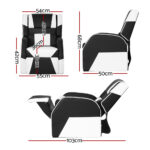 Keezi Kids Recliner Chair PU Leather Gaming Sofa Lounge Couch Children Armchair - Image 2
