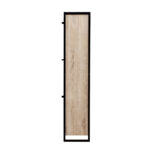 Artiss Shoe Cabinet Shoes Storage Rack Wooden Organiser Up to 24 Pairs Shelf Cupboard Metal Frame - Image 4