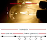 Jingle Jollys 41m LED Festoon String Lights 40 Bulbs Kits Wedding Party Christmas ST64 - Image 2