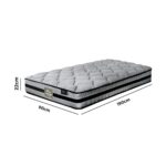 Bedra Single Mattress 3D Mesh Fabric Foam Spring 22cm 7-Zone - Image 3