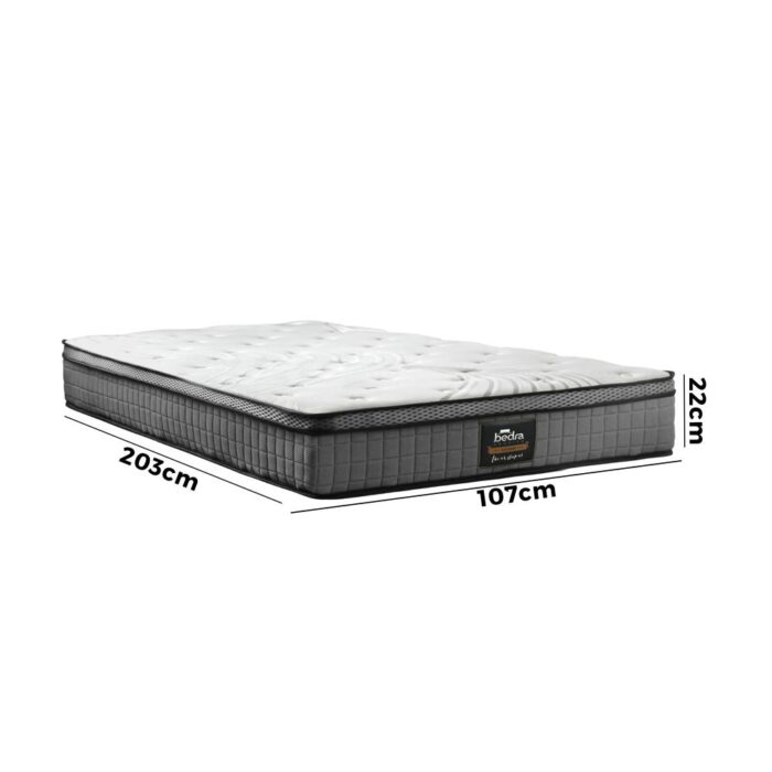 Bedra King Single Mattress 4D Mesh Euro Top 22cm - Image 5
