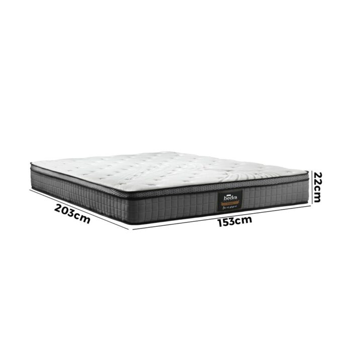 Bedra Queen Mattress 4D Mesh Fabric EuroTop 22cm - Image 2