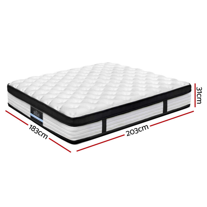 Giselle Bedding 31cm Mattress Euro Top King - Image 2