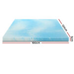 Giselle Bedding Memory Foam Mattress Topper 11-Zone 8cm Double - Image 2