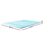 Giselle Bedding Memory Foam Mattress Topper 11-Zone 8cm King - Image 2