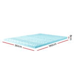 Giselle Bedding Memory Foam Mattress Topper 11-Zone 8cm Single - Image 2