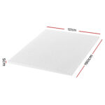 Giselle Bedding Memory Foam Mattress Topper Egg Crate 5cm Double - Image 2