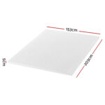 Giselle Bedding Memory Foam Mattress Topper Egg Crate 5cm Queen - Image 2