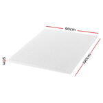 Giselle Bedding Memory Foam Mattress Topper Egg Crate 5cm Single - Image 2