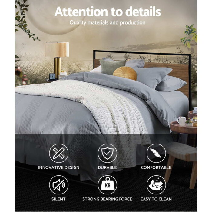 Artiss Bed Frame Queen Size Metal Frame DANE - Image 4