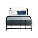 Artiss Bed Frame Metal Frames LEO - Single (Black) - Image 3