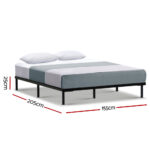Artiss Bed Frame Queen Size Metal Frame TED - Image 2