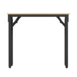 Artiss Computer Desk Laptop Table Bookshelf Desk Storage Rack Office Study Oak - Image 3