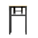 Artiss Computer Desk Laptop Table Bookshelf Desk Storage Rack Office Study Oak - Image 4