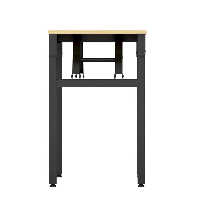 Artiss Computer Desk Laptop Table Bookshelf Desk Storage Rack Office Study Oak - Image 4