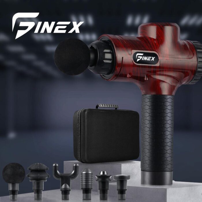 Finex 6 Heads LCD Massage Gun Percussion Vibration Muscle Therapy Deep Tissue - Image 3