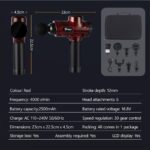 Finex 6 Heads LCD Massage Gun Percussion Vibration Muscle Therapy Deep Tissue - Image 2