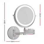 Embellir Extendable Makeup Mirror 10X Magnifying Double-Sided Bathroom Mirror - Image 2
