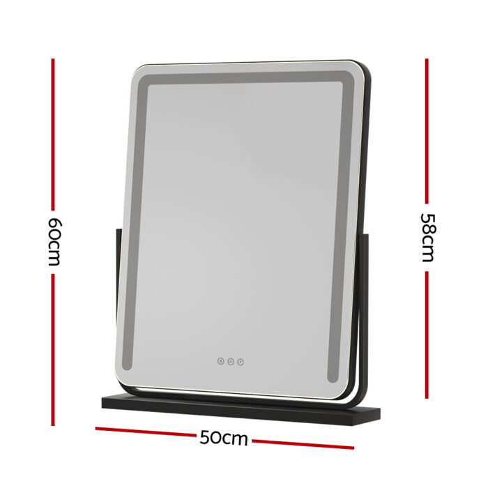 Embellir Makeup Mirror With Light Hollywood Vanity Wall Mounted Mirrors 50X60CM - Image 2