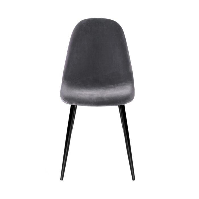 Artiss Dining Chairs Grey Velvet Set of 4 Nova - Image 3