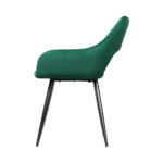 Artiss Set of 2 Caitlee Dining Chairs Kitchen Chairs Velvet Upholstered Green - Image 4