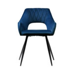 Artiss Dining Chairs Set of 2 Blue Velvet Caitlee - Image 3