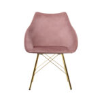 Artiss Set of 2 Valisa Dining Chairs Kitchen Chairs Upholstered Velvet Pink - Image 3
