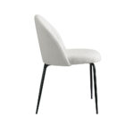 Artiss Dining Chairs Accent Chairs Armchair Kitchen Sherpa Boucle Chair White - Image 4