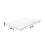 Bedra Memory Foam Mattress Topper Bed Cool Gel Bamboo Cover Underlay Queen 10CM - Image 4