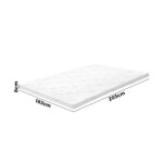 Bedra Memory Foam Mattress Topper Bed Cool Gel Bamboo Cover Underlay King 8CM - Image 2