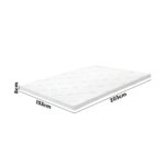 Bedra Memory Foam Mattress Topper Bed Cool Gel Bamboo Cover Underlay Queen 8CM - Image 6