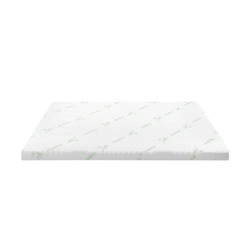 MT-MF-A2-5-D-01 Bedra Memory Foam Mattress Topper Cool Gel Bed Bamboo Cover 7-Zone 5CM Double - Image 1