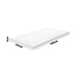 Bedra Memory Foam Mattress Topper Cool Gel Bed Bamboo Cover 7-Zone 5CM Double - Image 5
