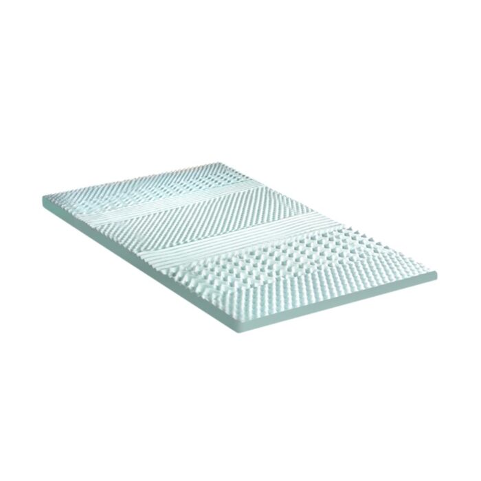 Bedra Memory Foam Mattress Topper Cool Gel Bed Bamboo Cover 7-Zone 5CM Double - Image 6