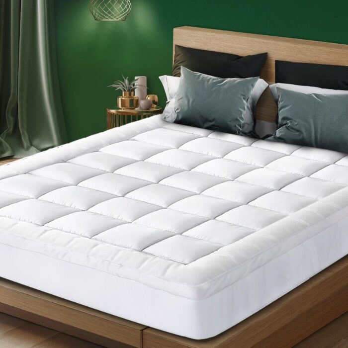 Bedra Mattress Topper Microfibre Pillowtop Double - Image 4